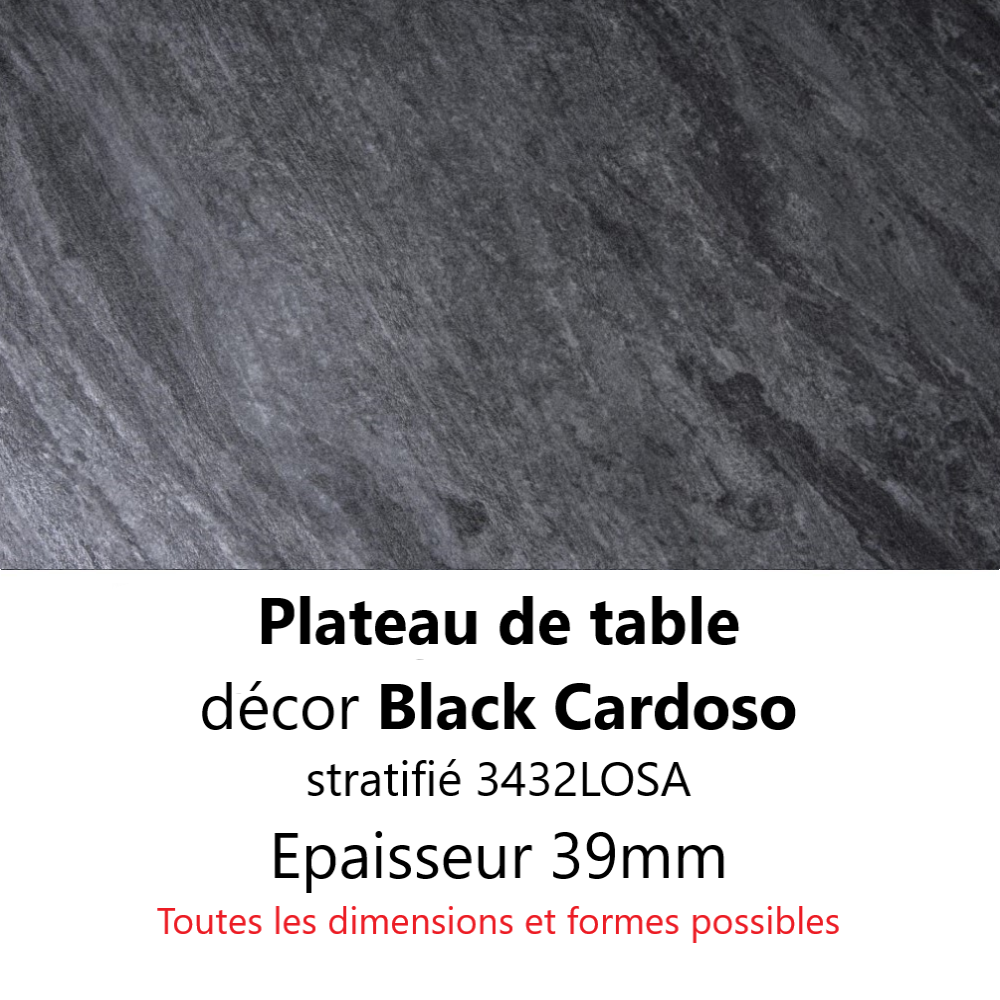 Plateau Black Cardoso 39 mm