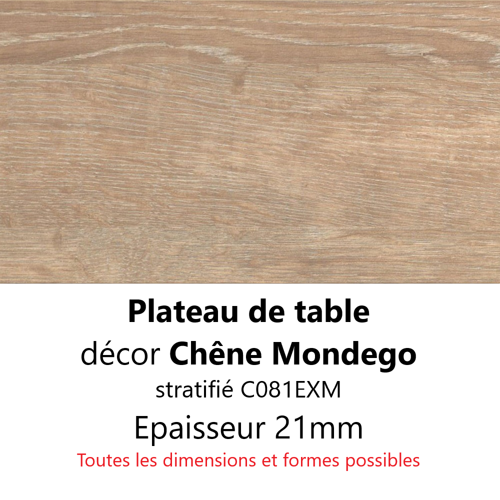 Plateau Chêne Mondego 21 mm