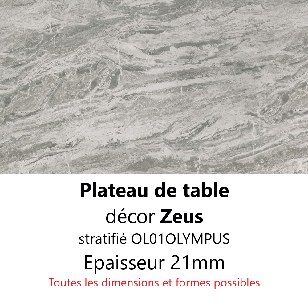 Plateau Marbre Zeus 21 mm