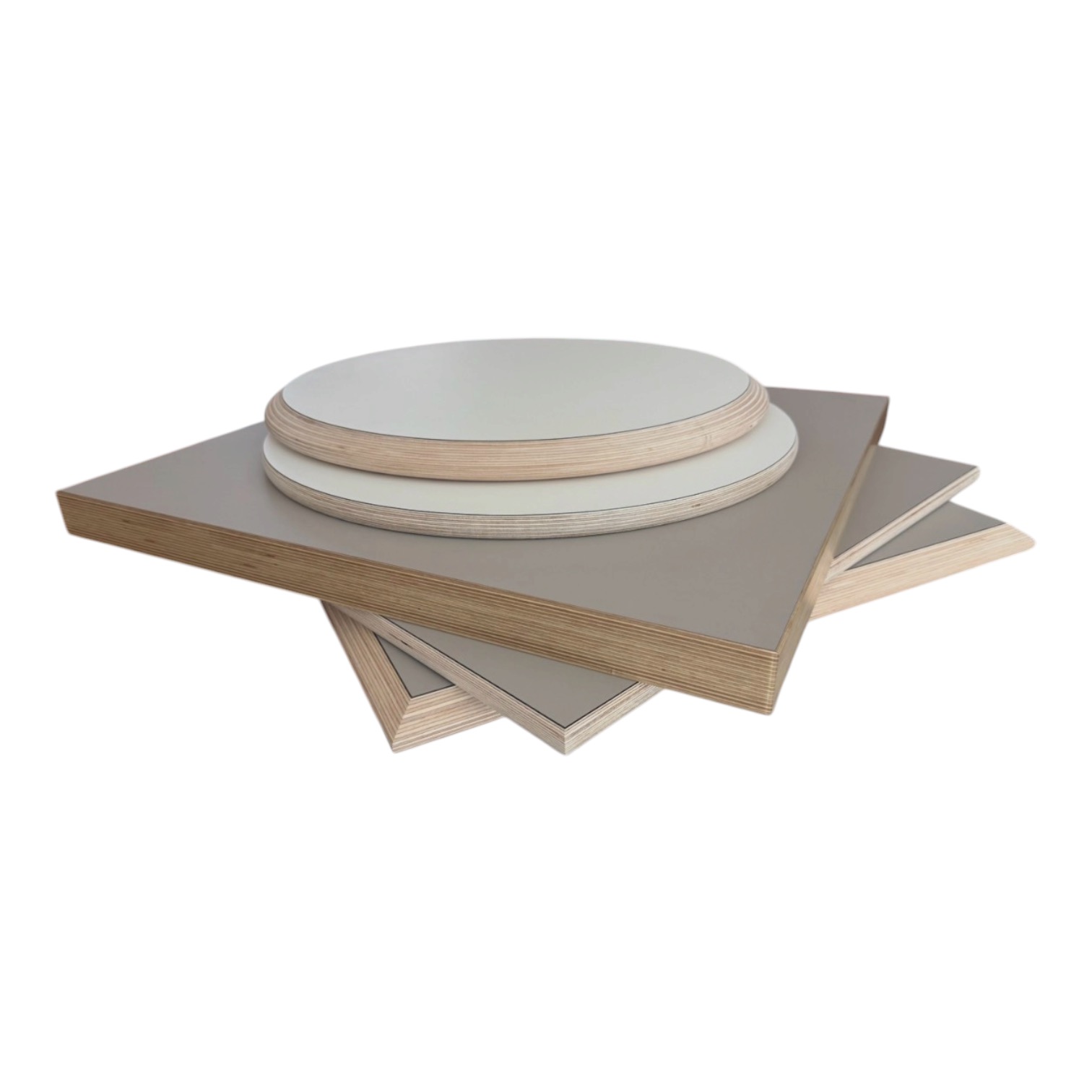 Plateau multiplis 19mm carré - rectangulaire