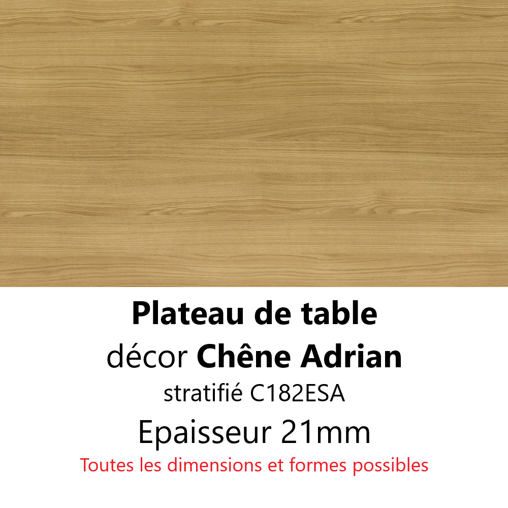 Plateau Chêne Adrian 21 mm Plateau Chêne Adrian 21 mm