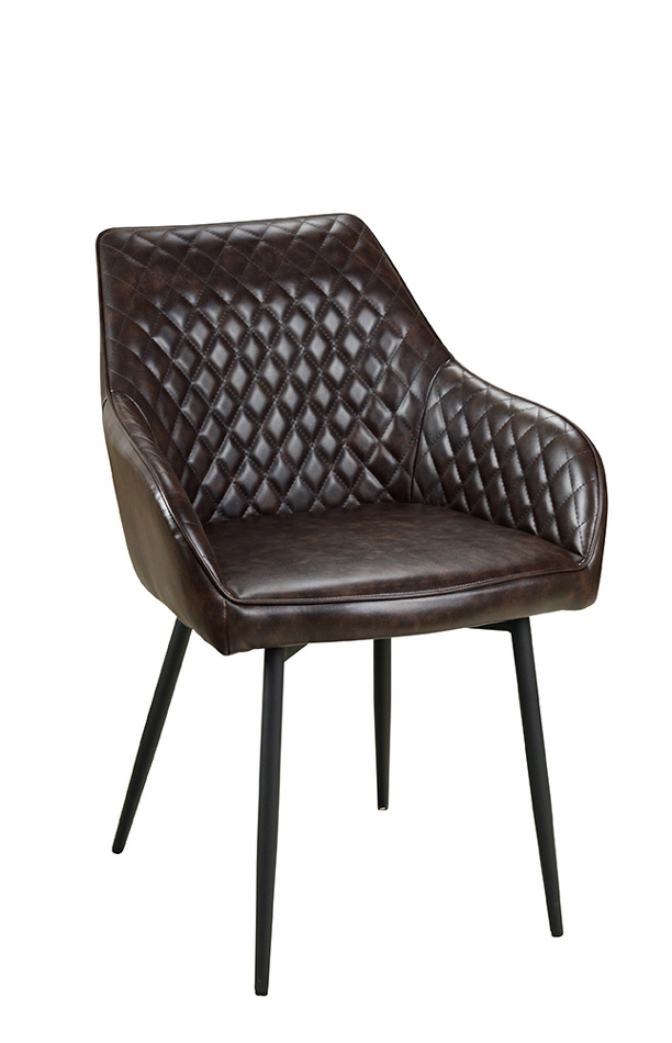 Gastronomiestuhl_Polsterstuhl_Lunaro-Step-Arm_dark-brown_vorne_1000px Lunaro-Step-Arm Dark Brown