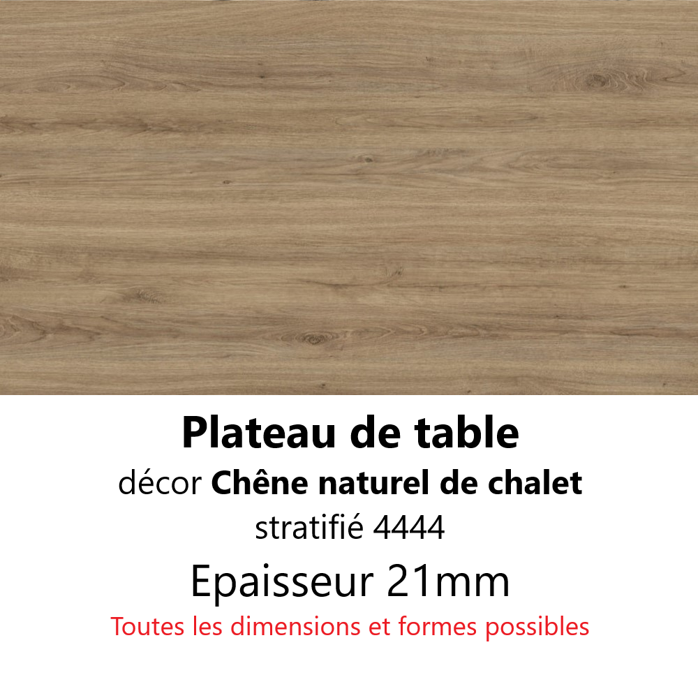 Plateau Chêne Naturel de Chalet 21 mm 