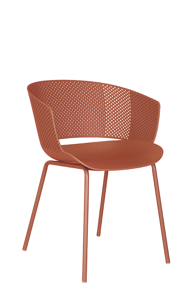 Gastronomie_Outdoorstuhl_FOMA-F833-orange_v FOMA-F832 Orange