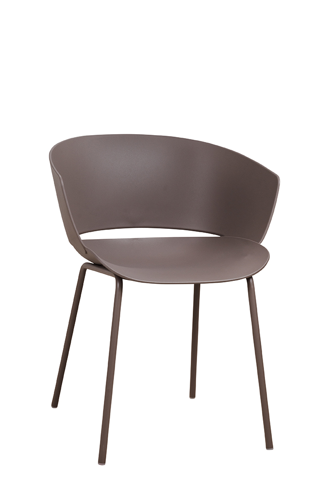 Gastronomie-outdoor-kunststoff-stuh-FOMAl-F832_Taupe_vorne_1000px FOMA-F833 Taupe