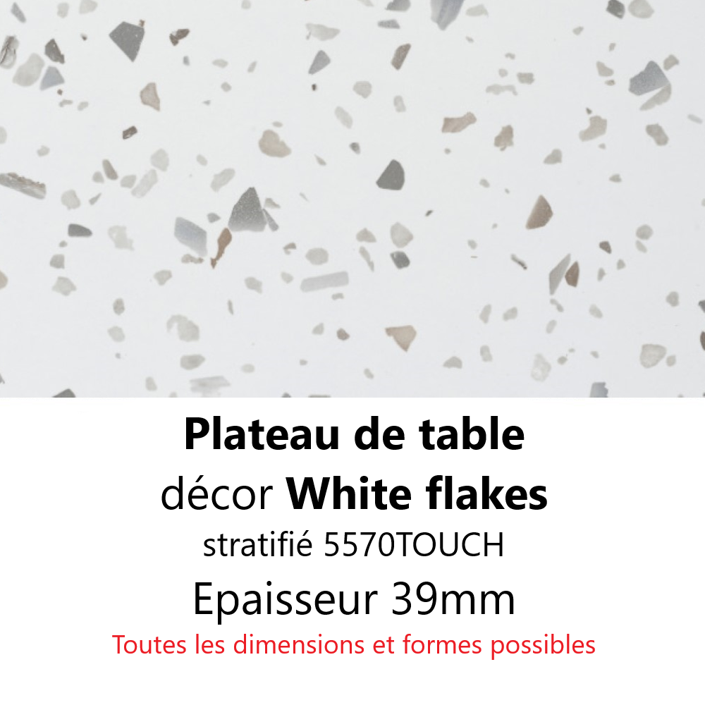 Plateau White Flakes 39 mm Plateau White Flakes 39 mm