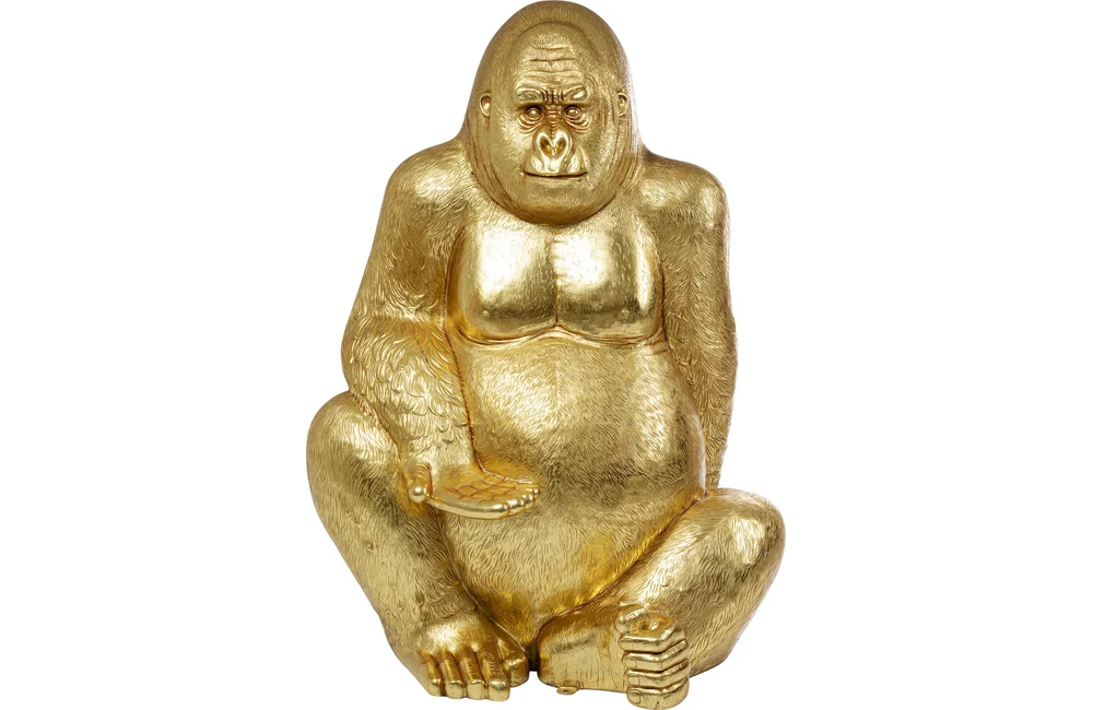 Statue Gorille géant 180cm doré