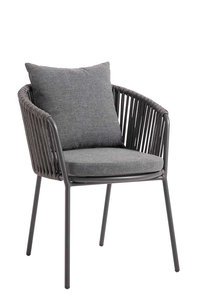 Gastronomie-Terrassenstuhl_Kiaro-dark-grey_vorne Kiaro Dark Grey
