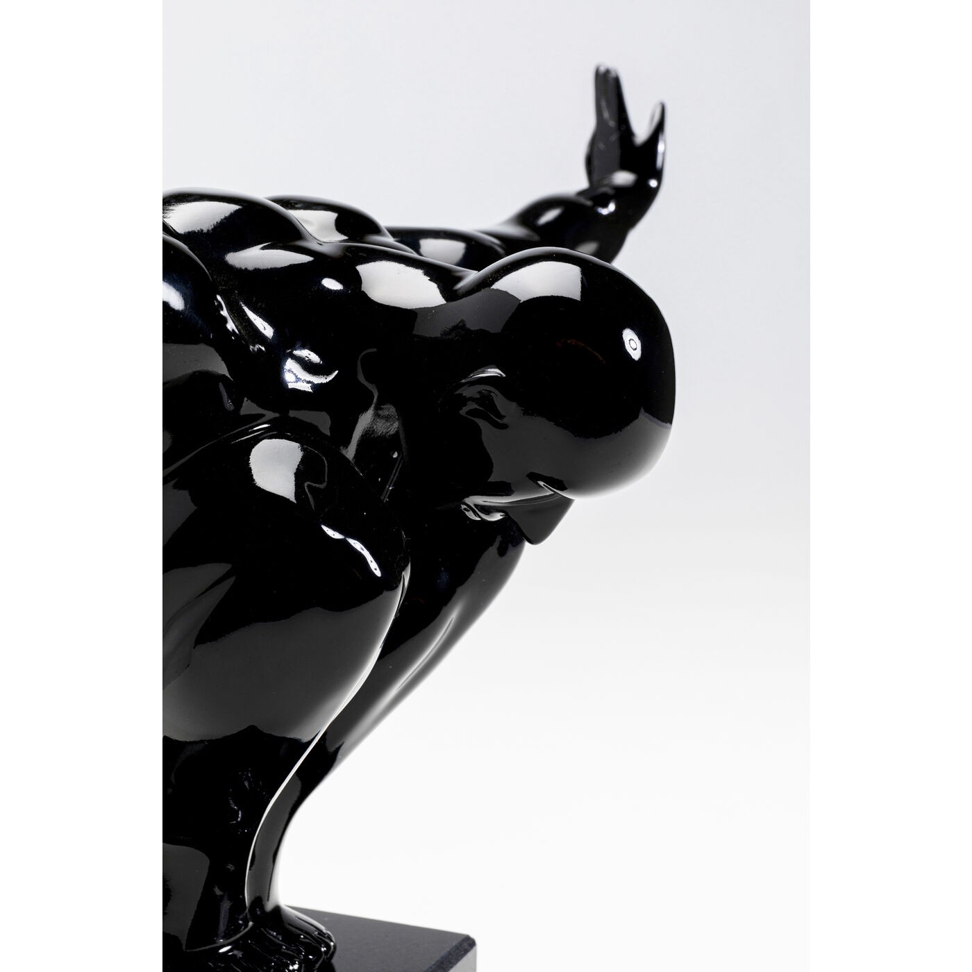 Objet déco Athlète 43cm Noir