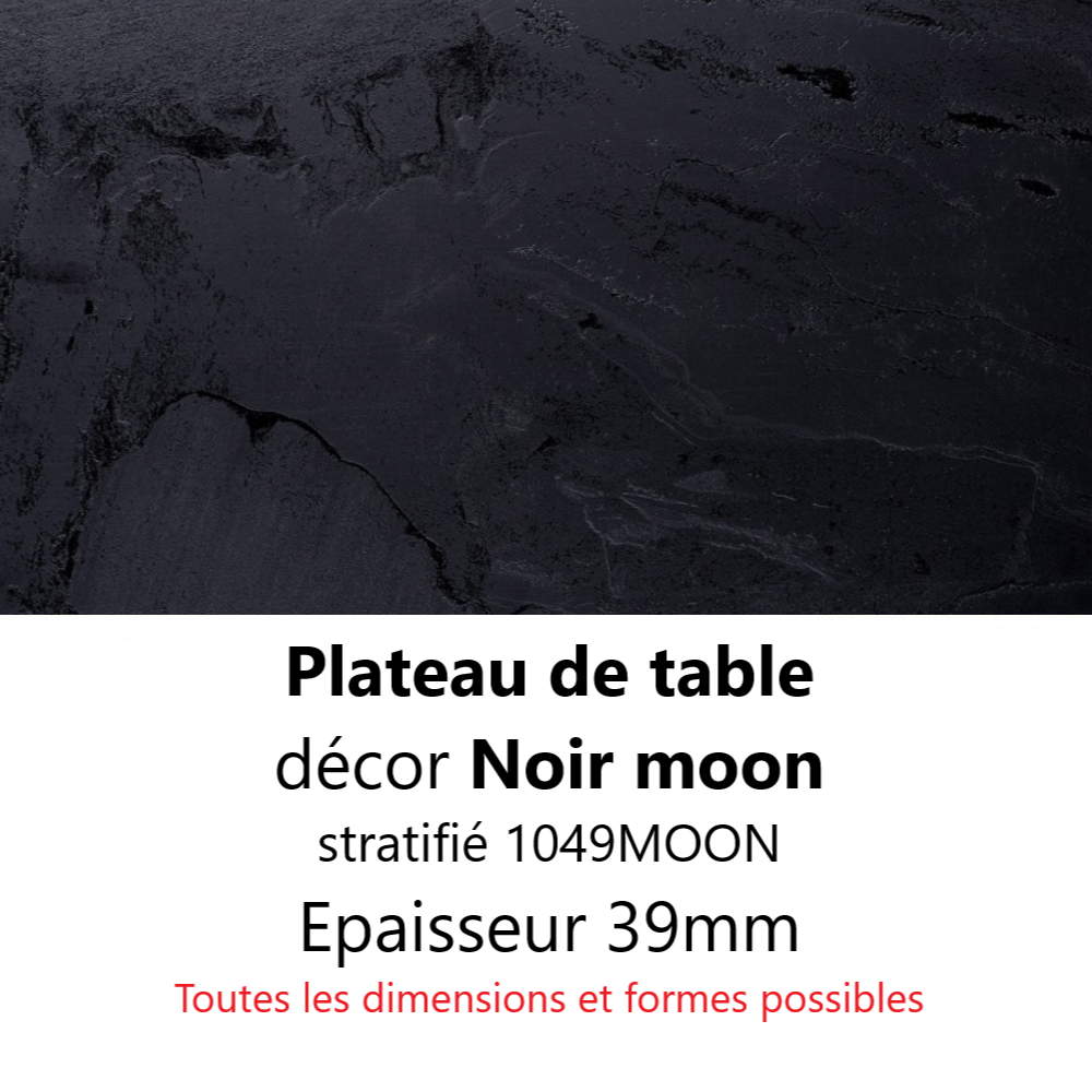 Plateau Noir Moon 39 mm