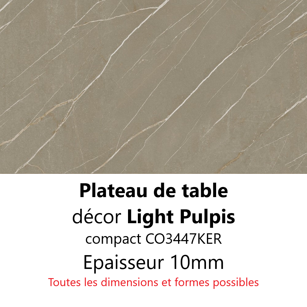 Plateau Marbre Light Pulpis Compact 10 mm