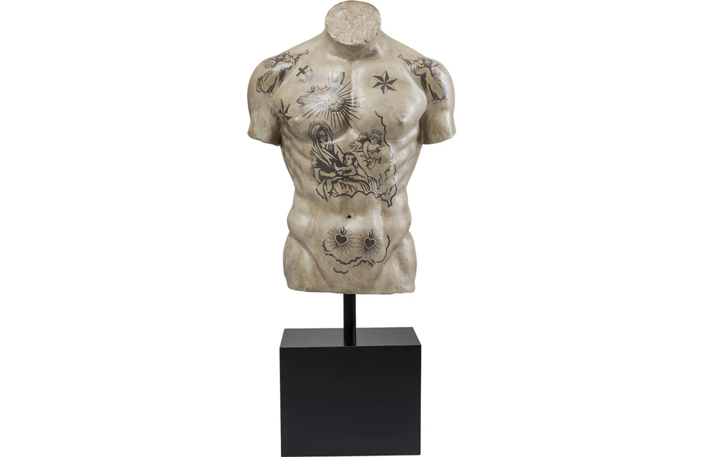 Objet déco Buste tatoué XL