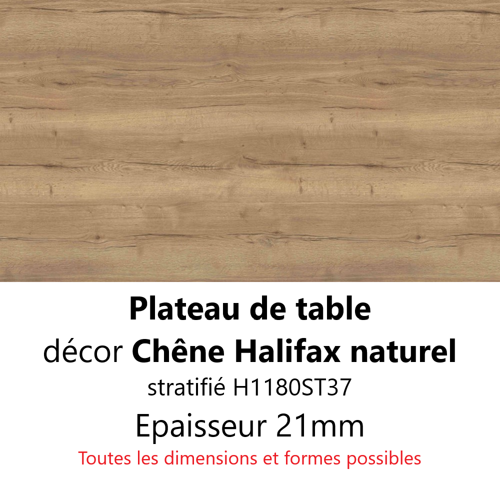 Plateau Chêne Halifax naturel 21 mm