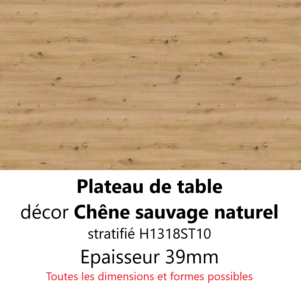 Plateau Chêne Sauvage naturel 39 mm Plateau Chêne Sauvage naturel 39 mm