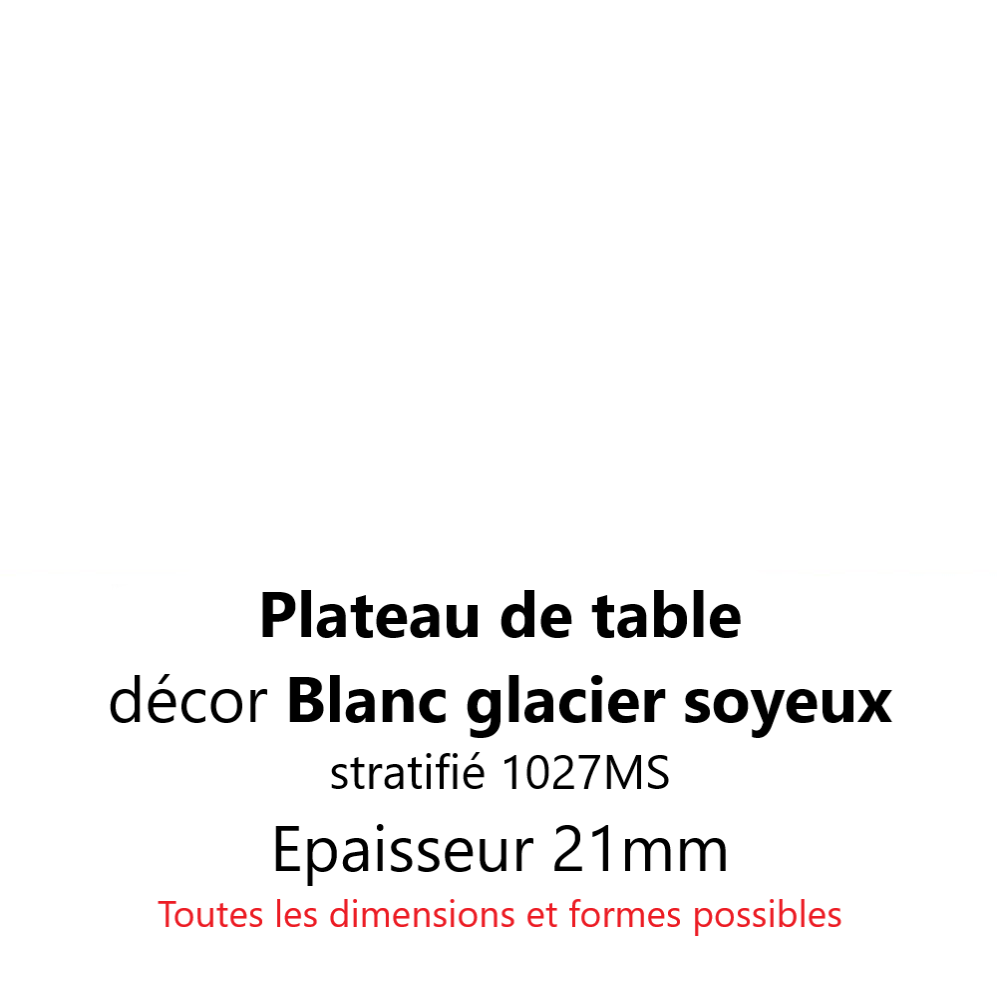 Plateau Blanc Glacier Soyeux 21 mm Plateau Blanc Glacier Soyeux 21 mm