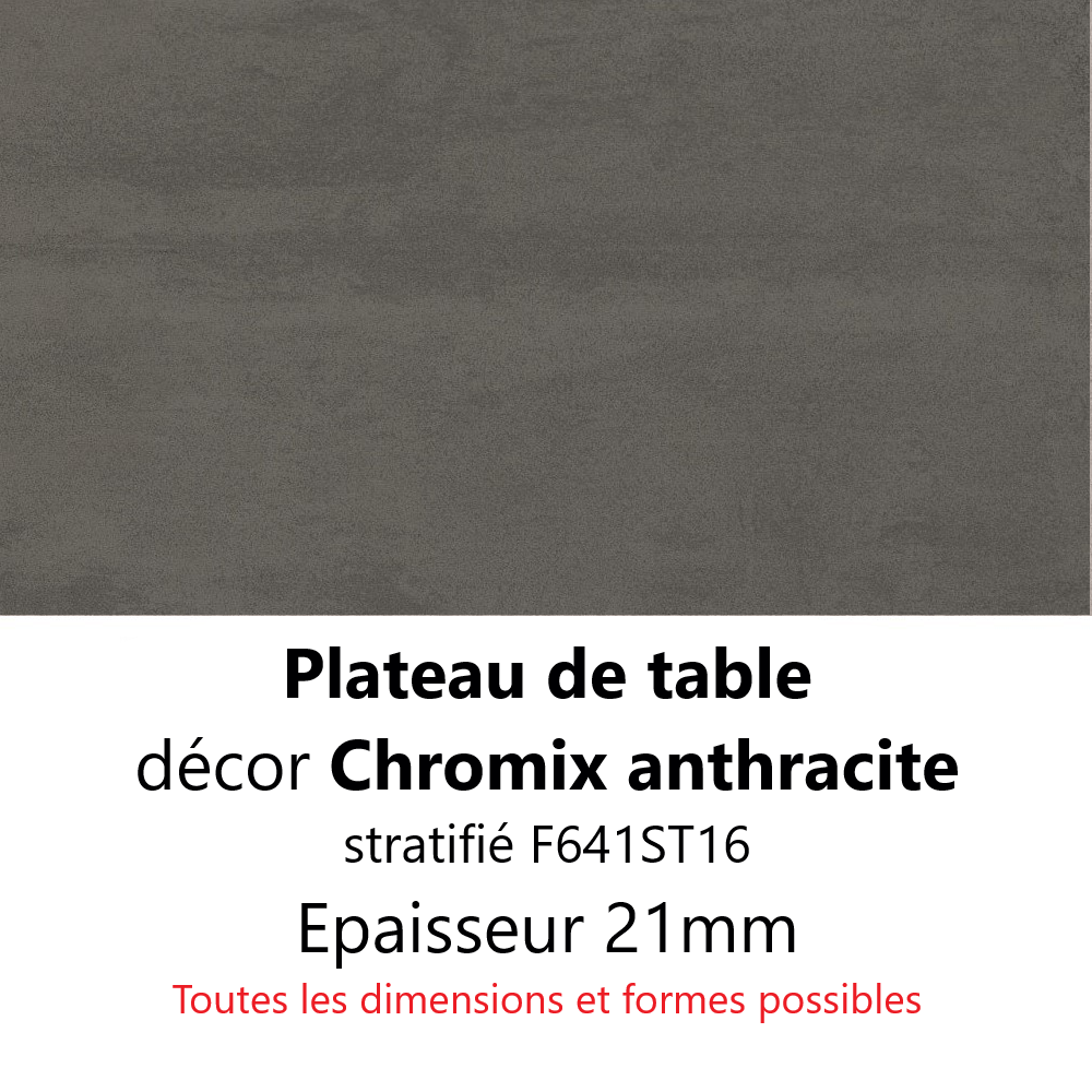 Plateau Chromix anthracite 21 mm Plateau Chromix anthracite 21 mm
