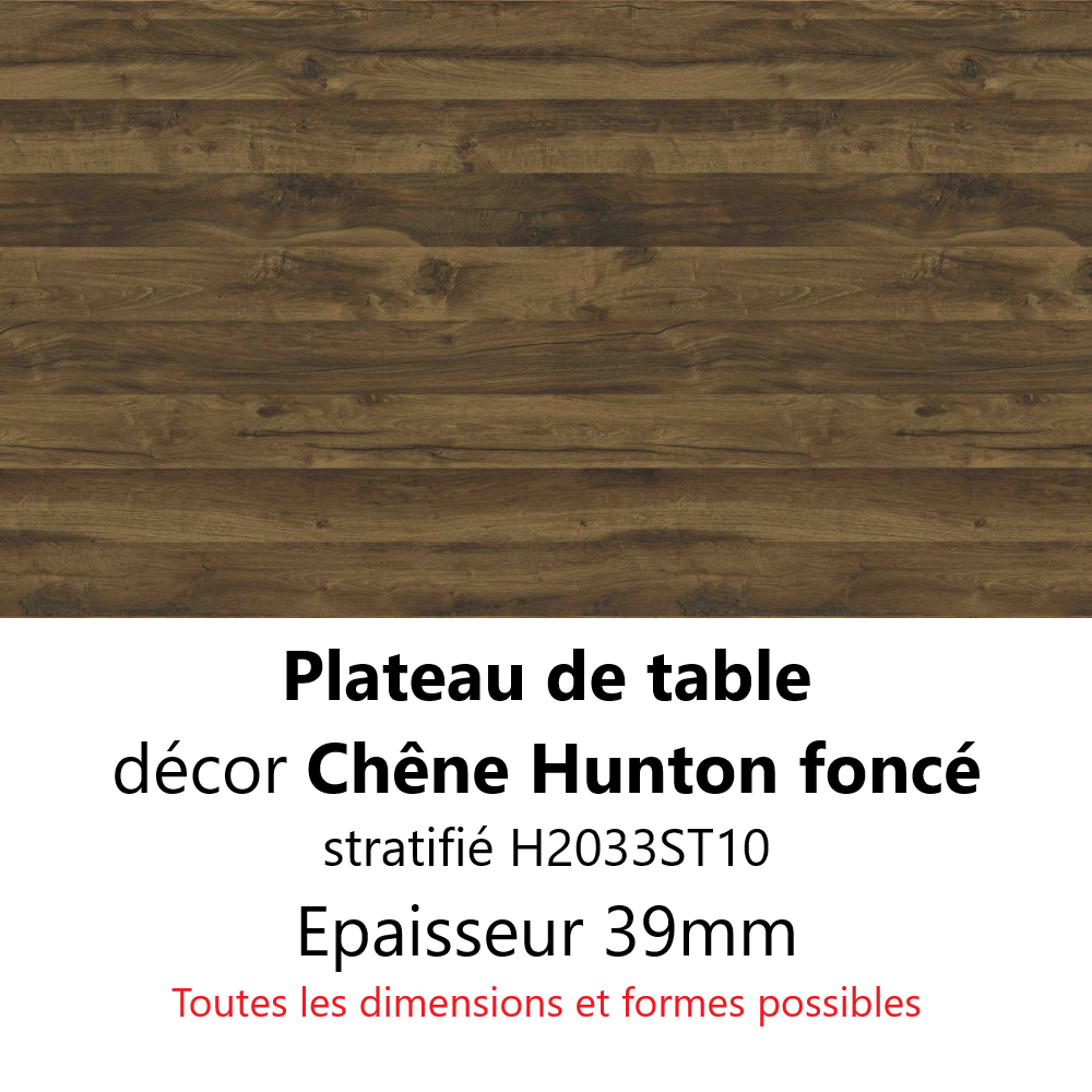 Plateau Chêne Hunton Foncé 39 mm