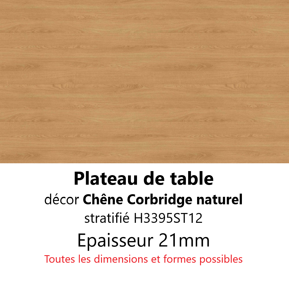 Plateau Chêne Corbridge Naturel 21 mm 