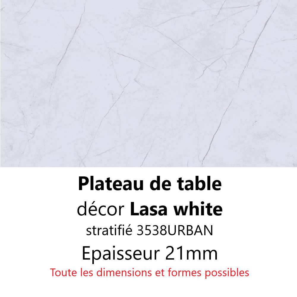 Plateau Lasa White 21 mm