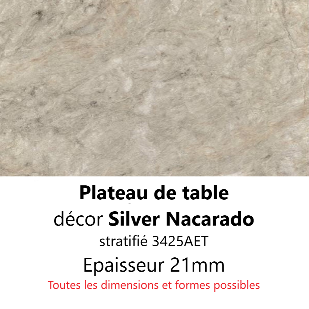 Plateau Silver Nacarado 21 mm
