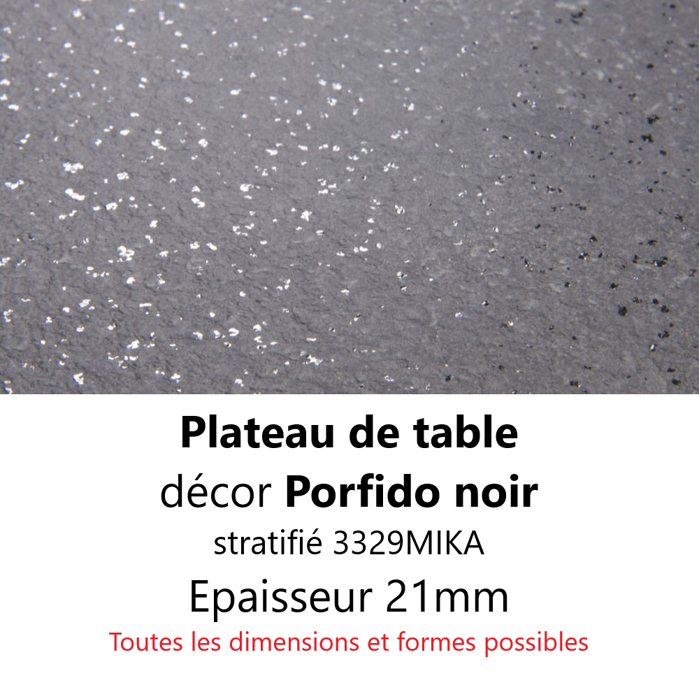 Plateau Porfido Noir 21 mm