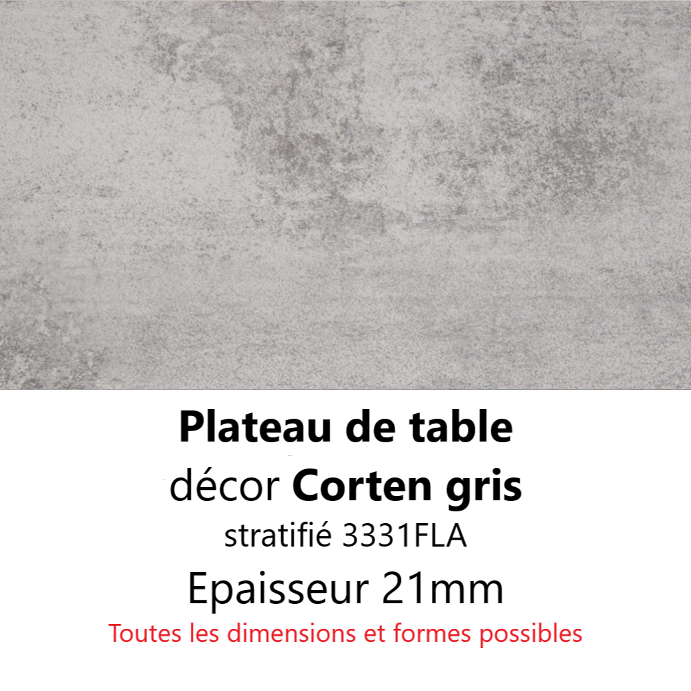 Plateau Corten Gris 21 mm