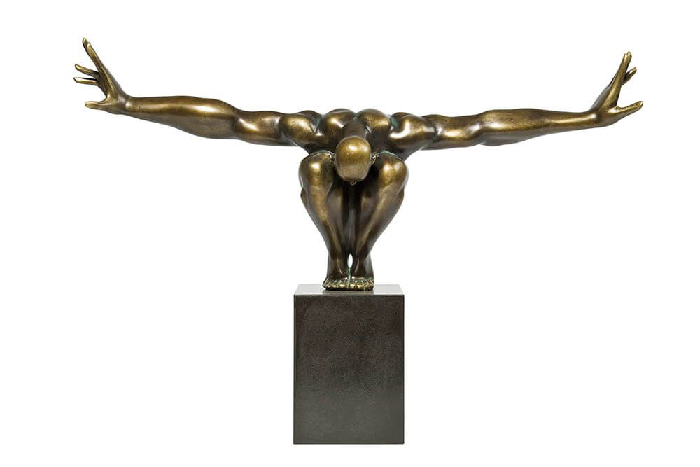 Objet déco Athlète 75cm Bronze
