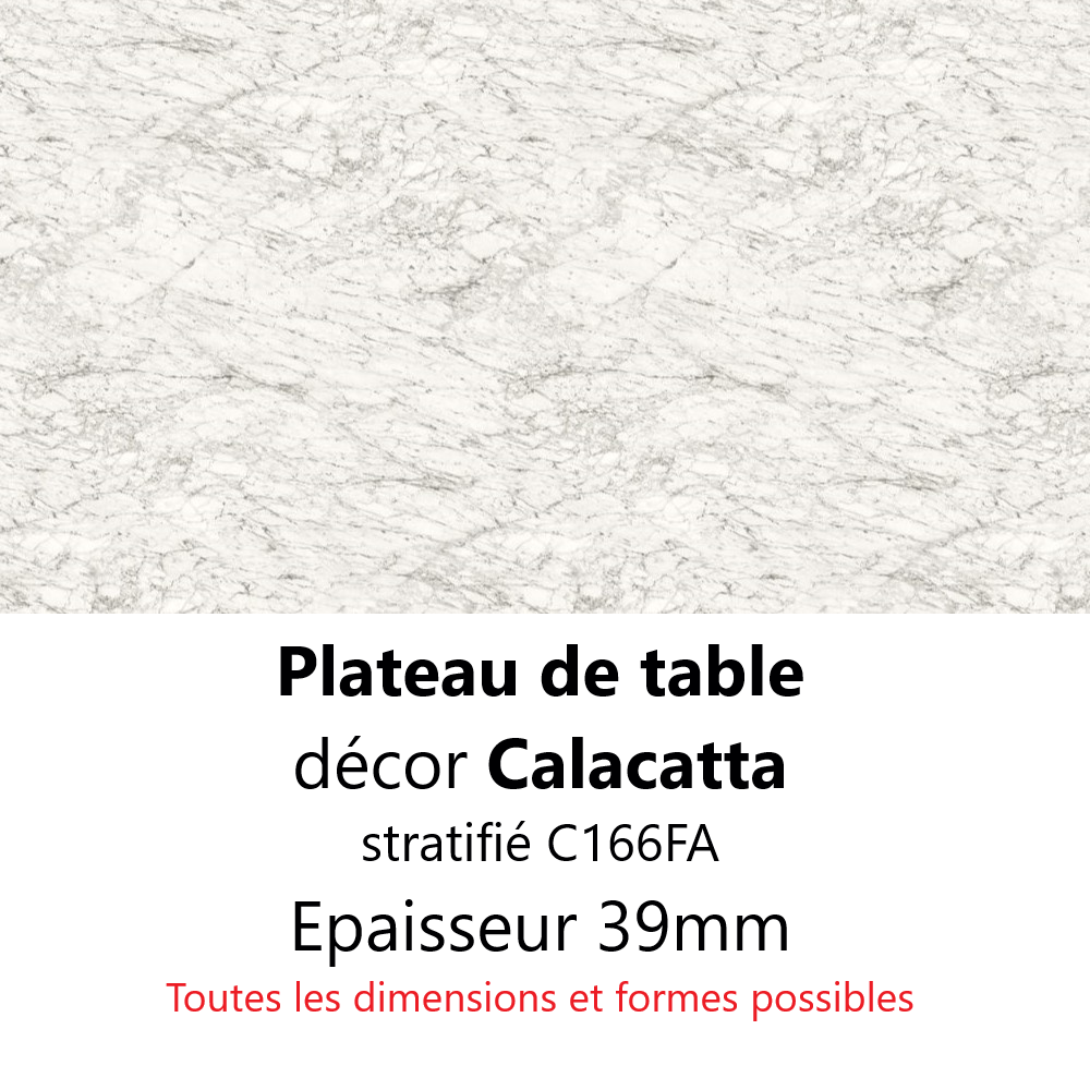 Plateau Marbre Calacatta 39 mm Plateau Marbre Calacatta 39 mm