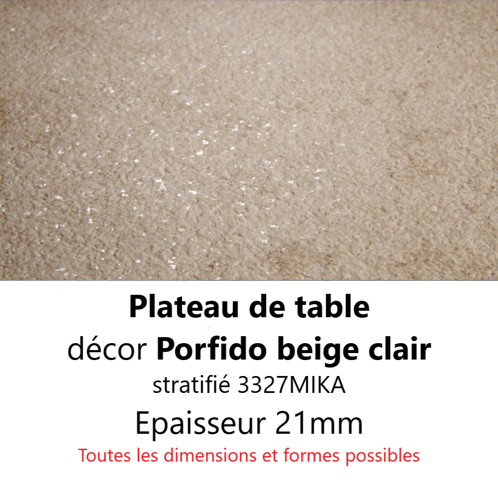 Plateau Porfido Beige 21 mm