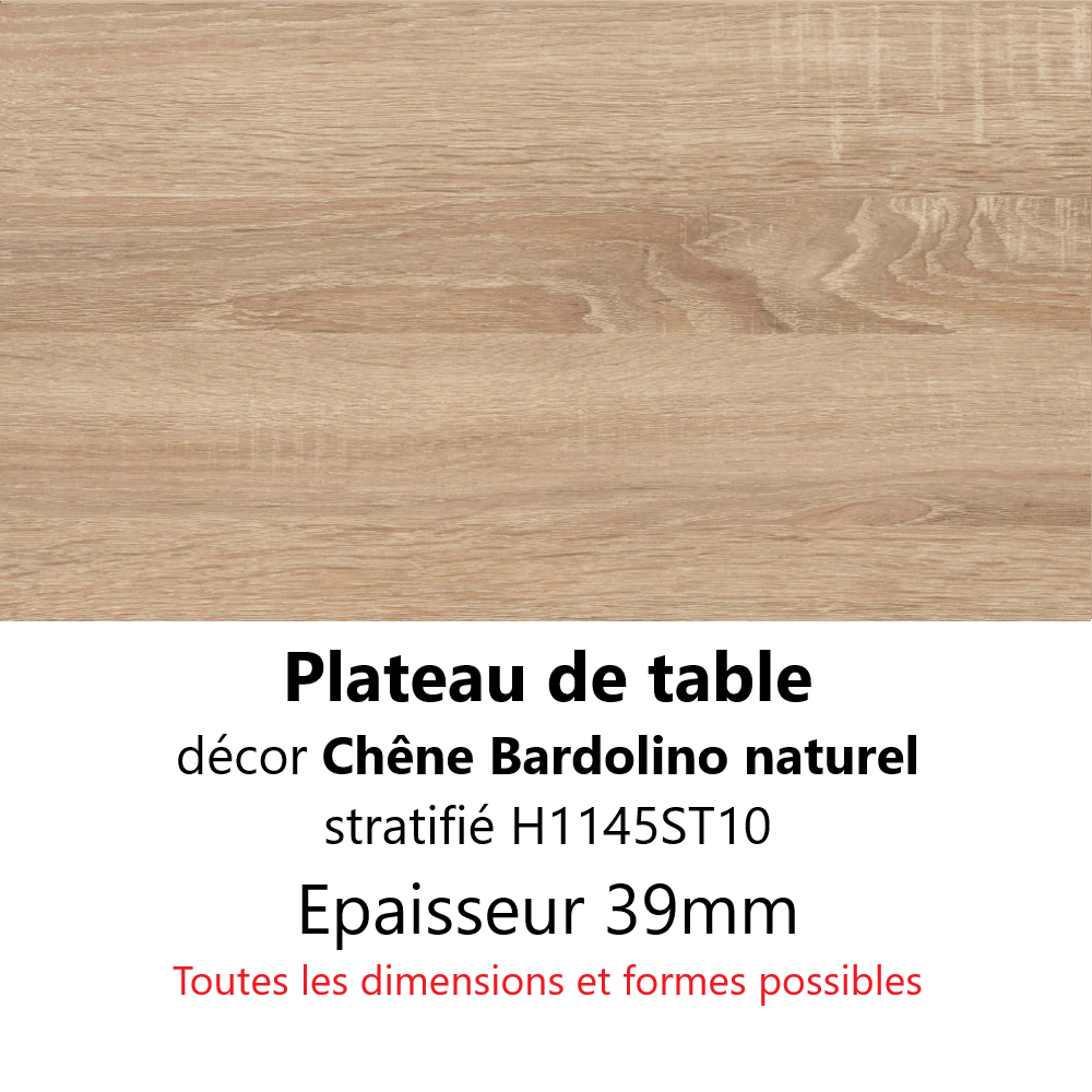 Plateau Chêne Bardolino naturel 39 mm
