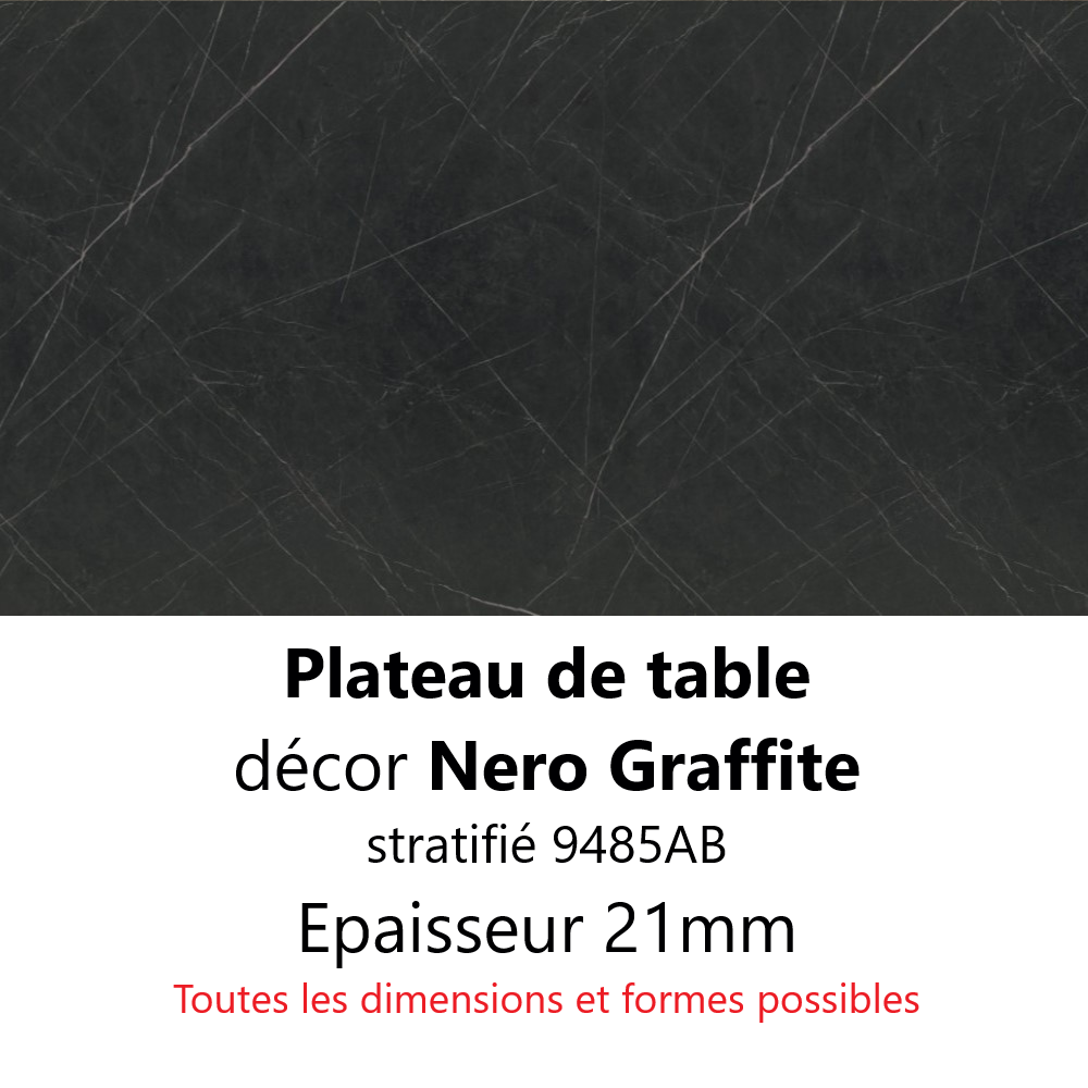 Plateau Nero Grafitte 21 mm