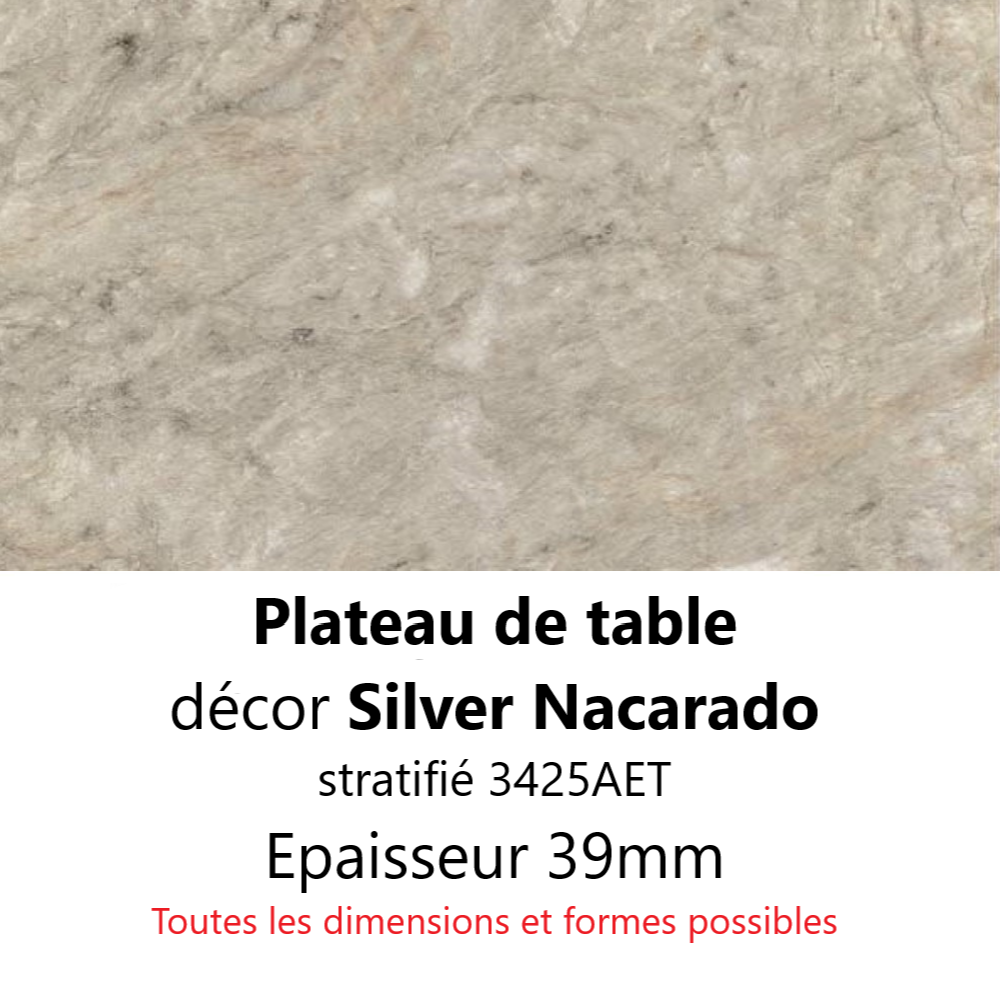 Plateau Silver Nacarado 39 mm Plateau Silver Nacarado 39 mm