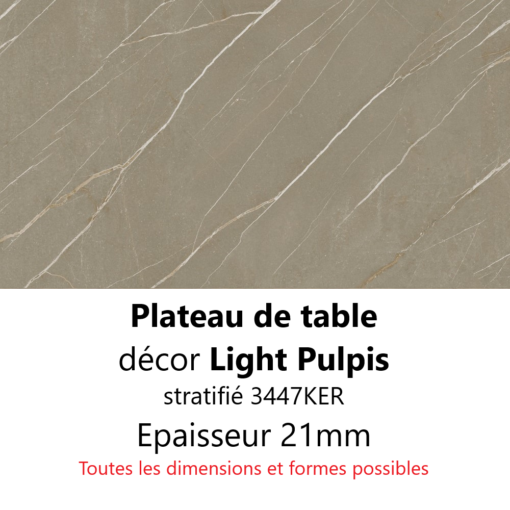Plateau Marbre Light Pulpis 21 mm