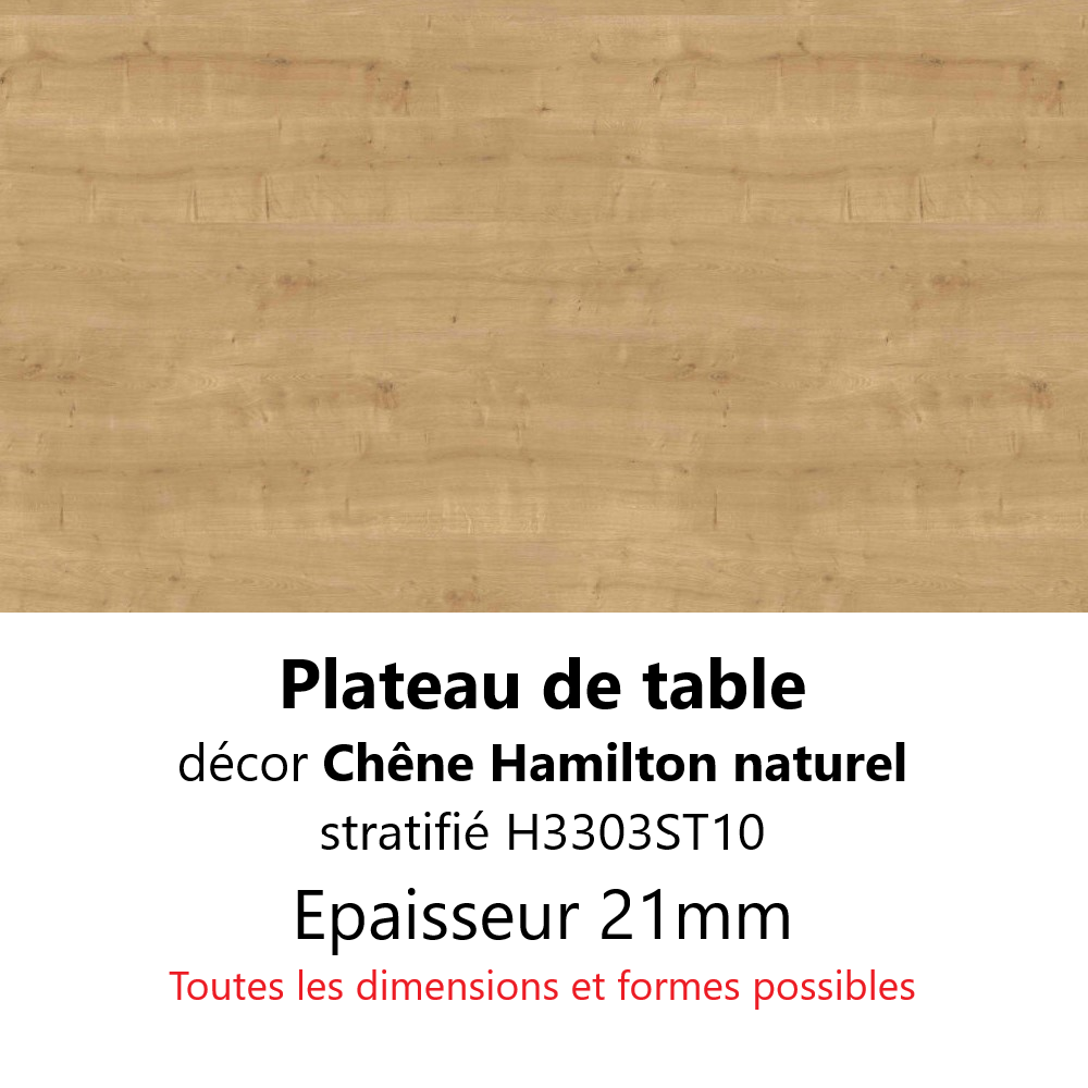 Plateau Chêne Hamilton Naturel 21 mm Plateau Chêne Hamilton Naturel 21 mm
