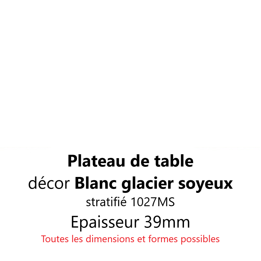 Plateau Blanc Glacier Soyeux 39 mm Plateau Blanc Glacier Soyeux 39 mm