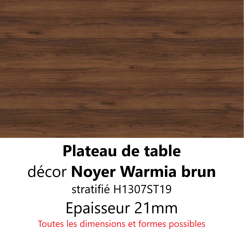 Plateau Noyer Warmia Brun 21 mm