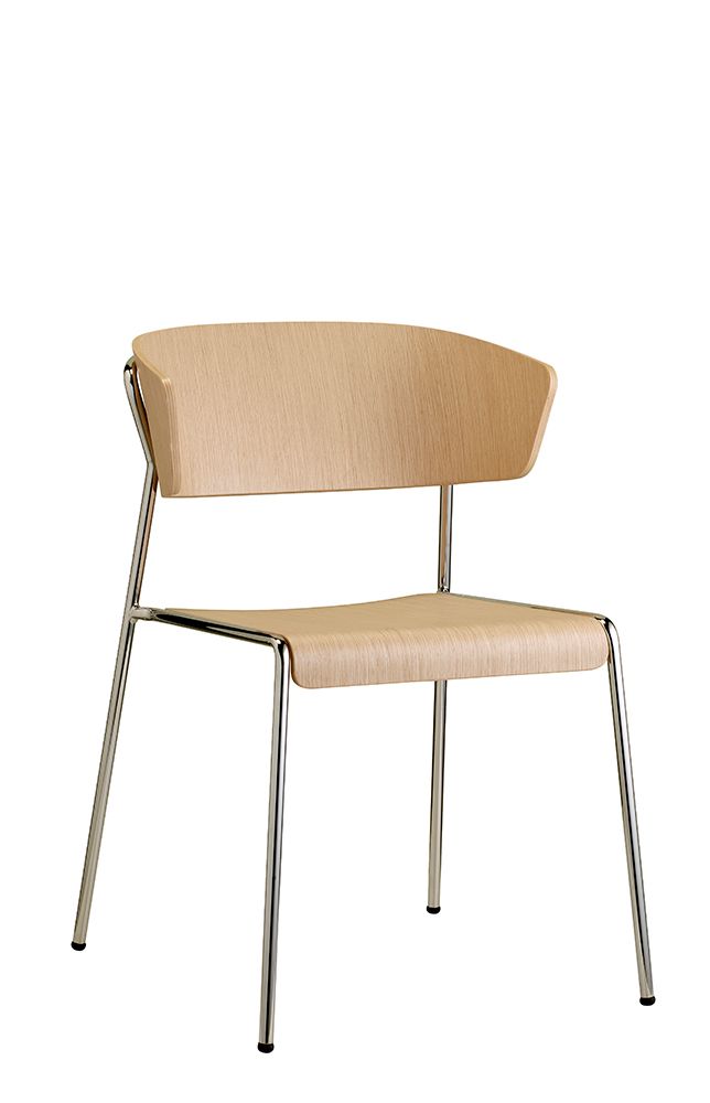 gastronomie-industrial-style-stuhl-liesa-arm-2850-chrom-_1 Dekor: Natural Oak
