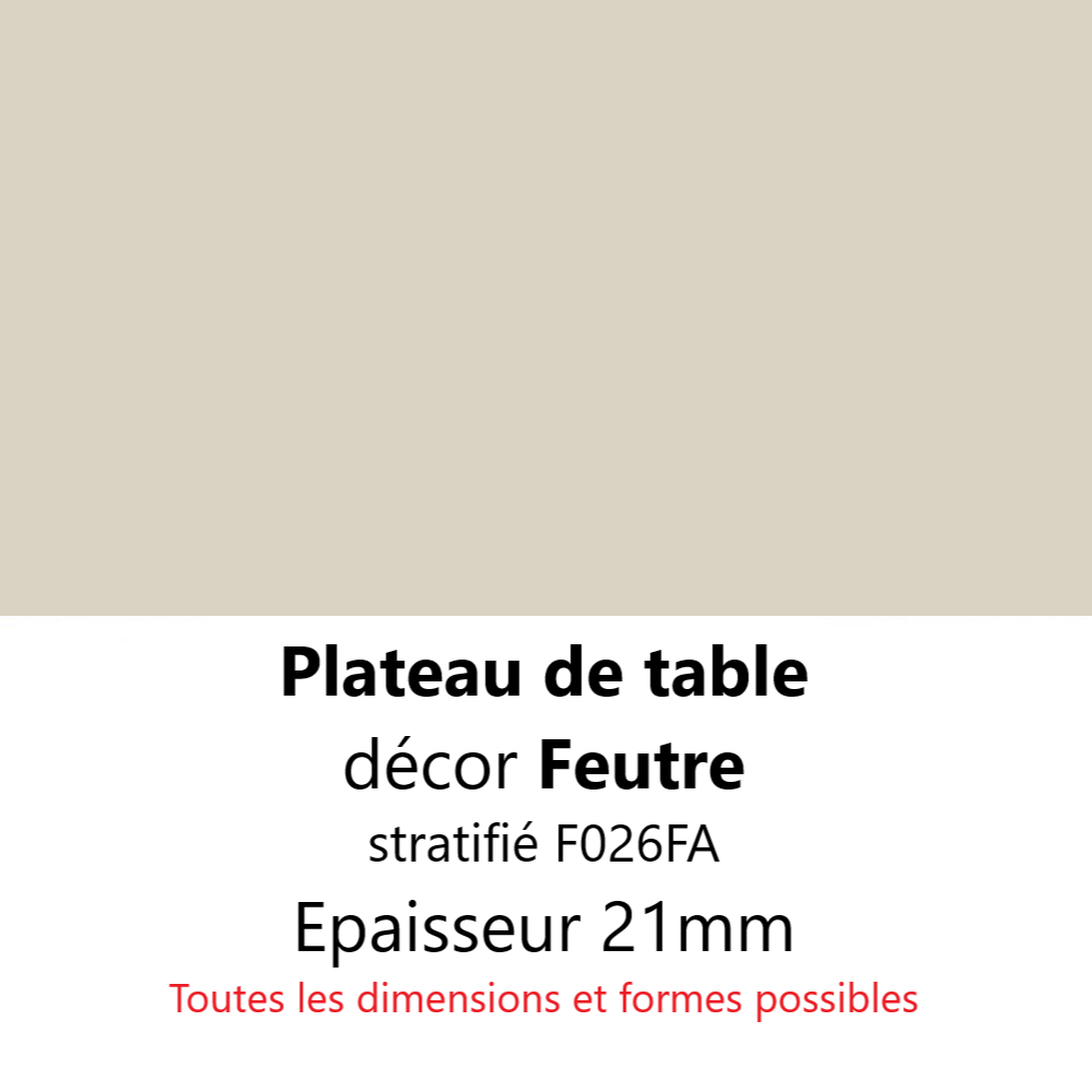 Plateau Feutre 21 mm