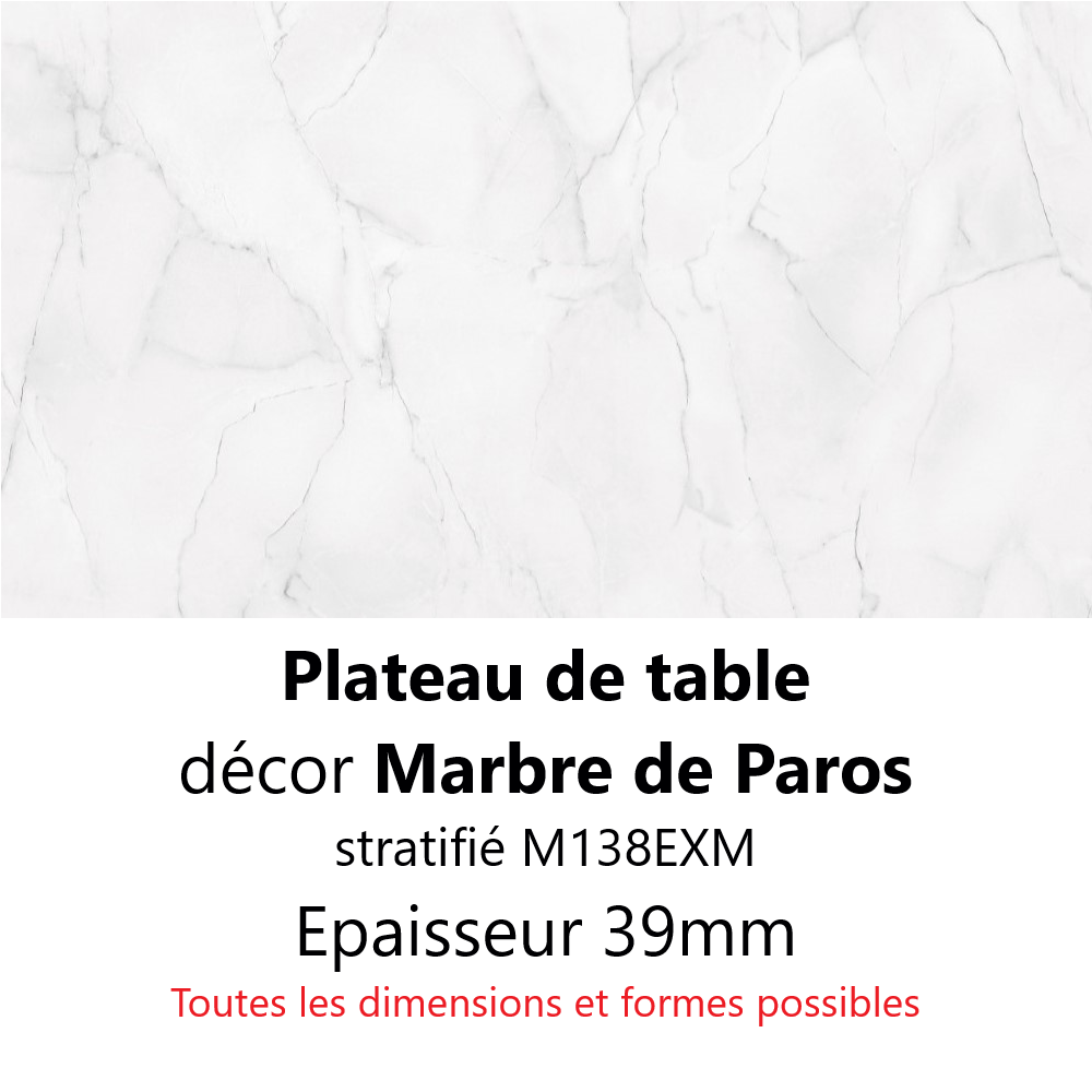 Plateau Marbre de Paros 39 mm Plateau Marbre de Paros 39 mm
