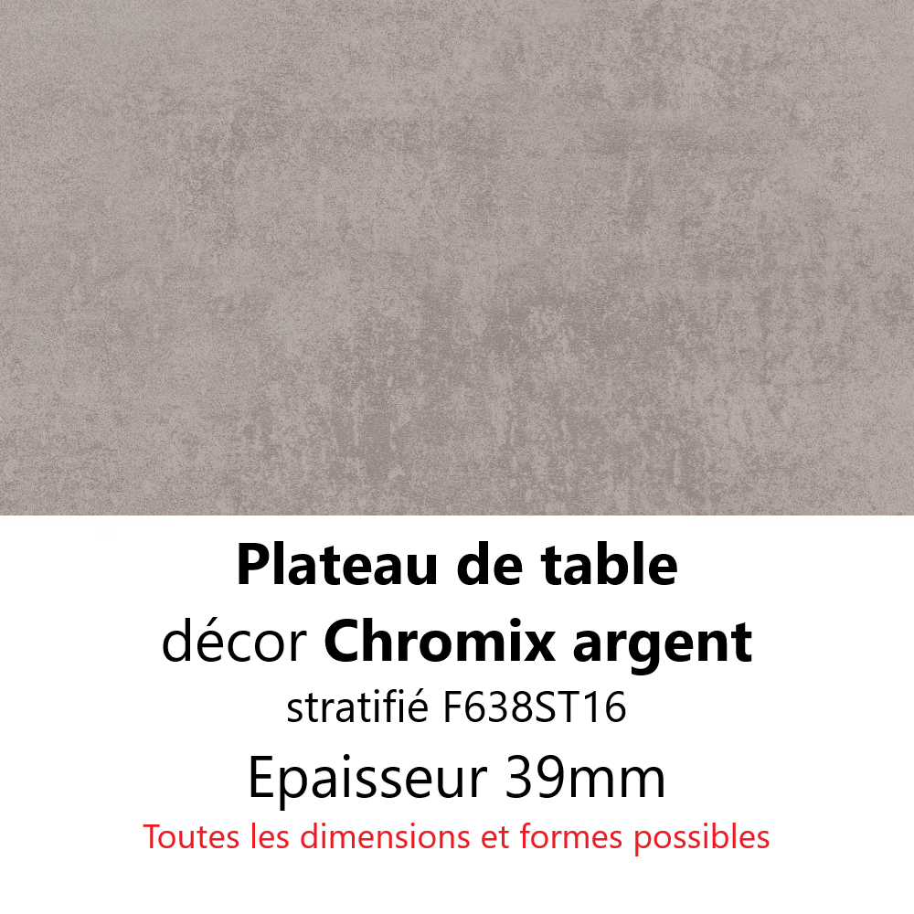 Plateau Chromix argent 39 mm