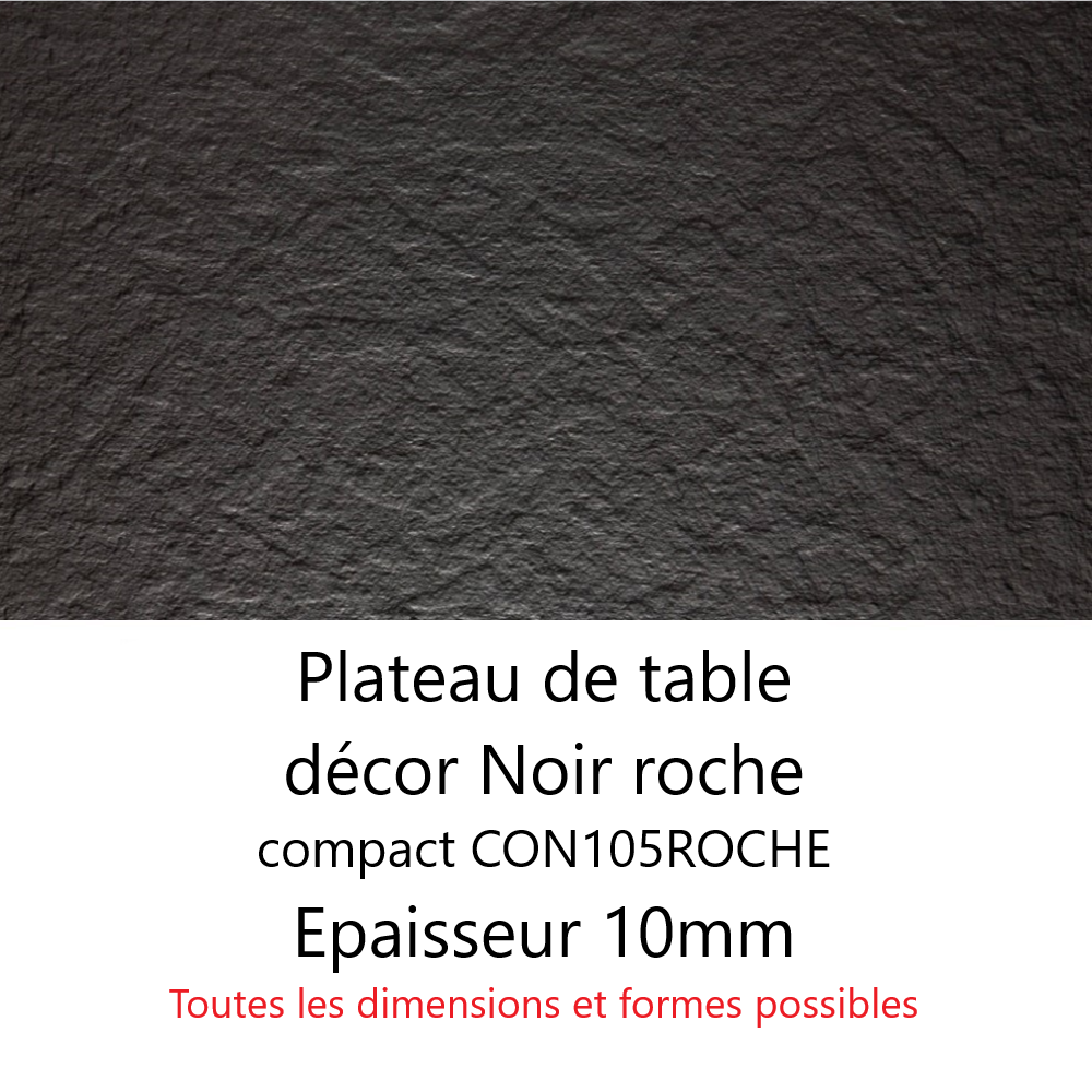 Plateau Noir Roche Compact 10 mm