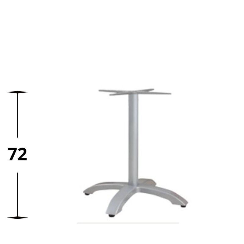 Pied de table aluminium CINDY (haut. 72 cm)