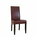 Chaise en bois rembourre PATIA-PLUS Htre naturel Simili-cuir
