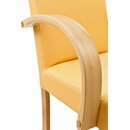 Chaise en bois rembourre BIATAN A Htre naturel Simili-cuir