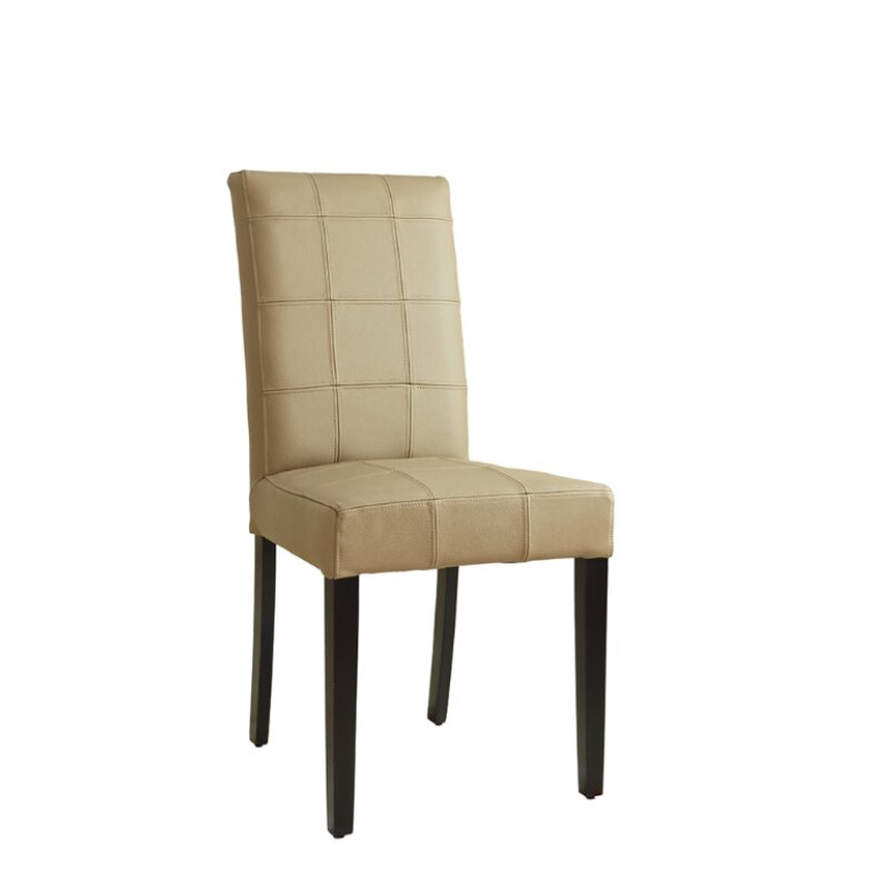 Chaise en bois rembourre matelasse BIATAN-200 Htre fonc Tissus