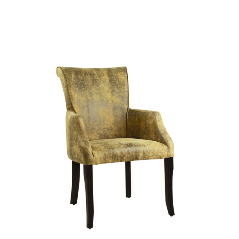Chaise en bois rembourre CLASINO A Blanc Simili-cuir antique
