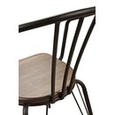 Chaise en mtal et bois style industriel rtro TREXOR A