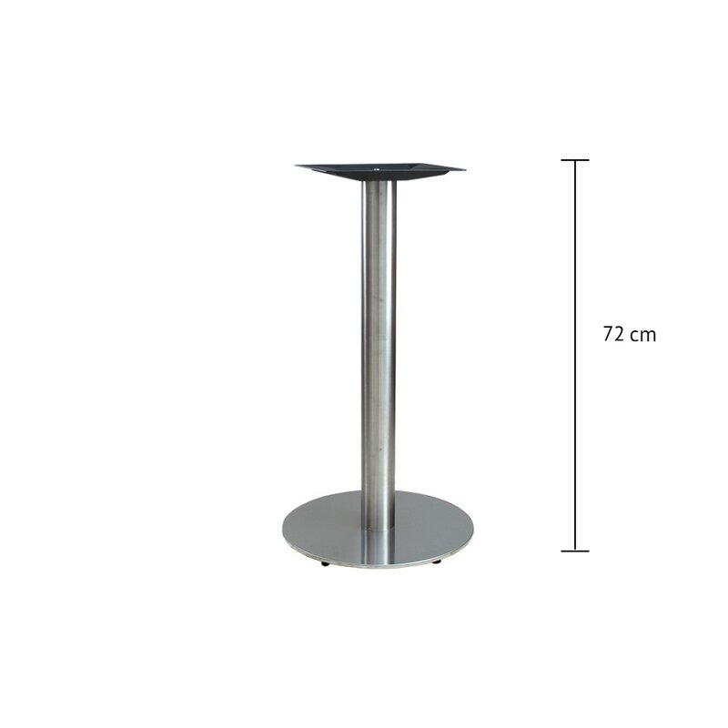 Pied de table inox bross rond TG-400-E (haut. 72cm)