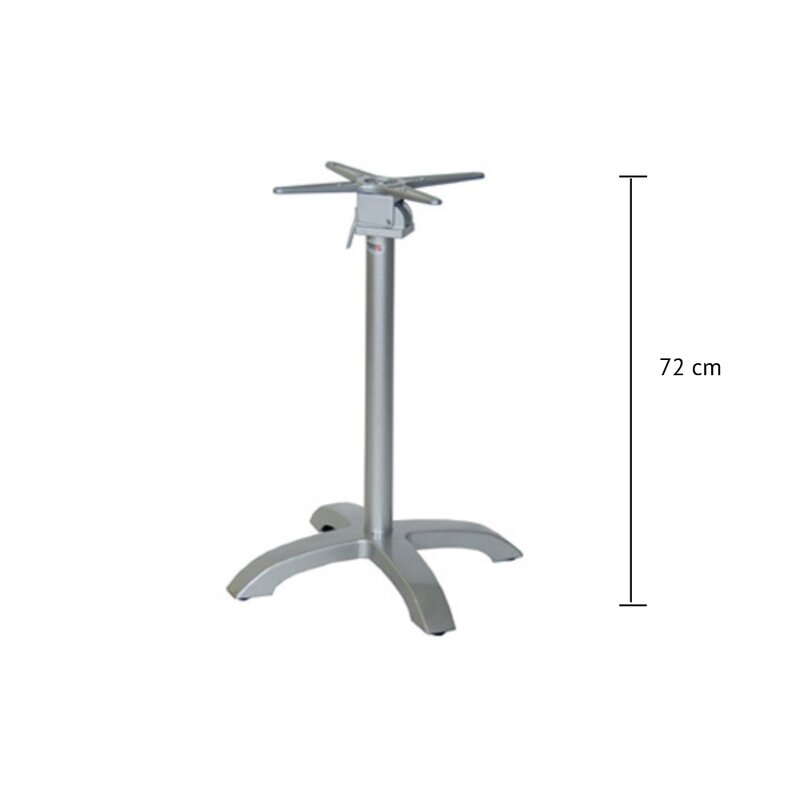 Pied de table aluminium rabattable NEPAL (haut. 72 cm)