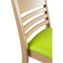 Chaise en bois assise rembourre MERA-500-P